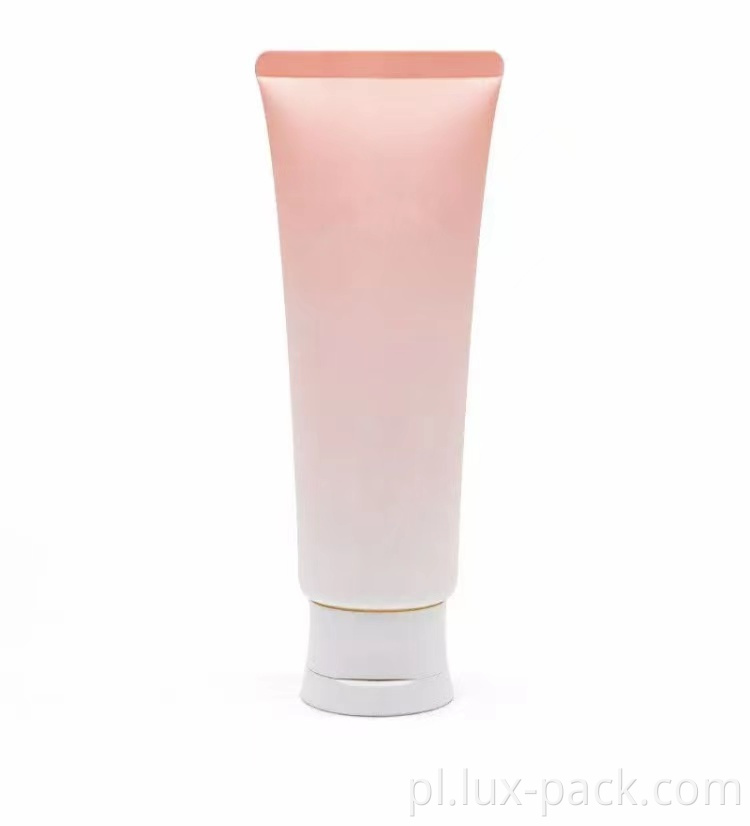 Pusta kosmetyczna przezroczysta plastikowa rurka Odrzuć górną część zamknięcia twarz kremowa miękka rurka